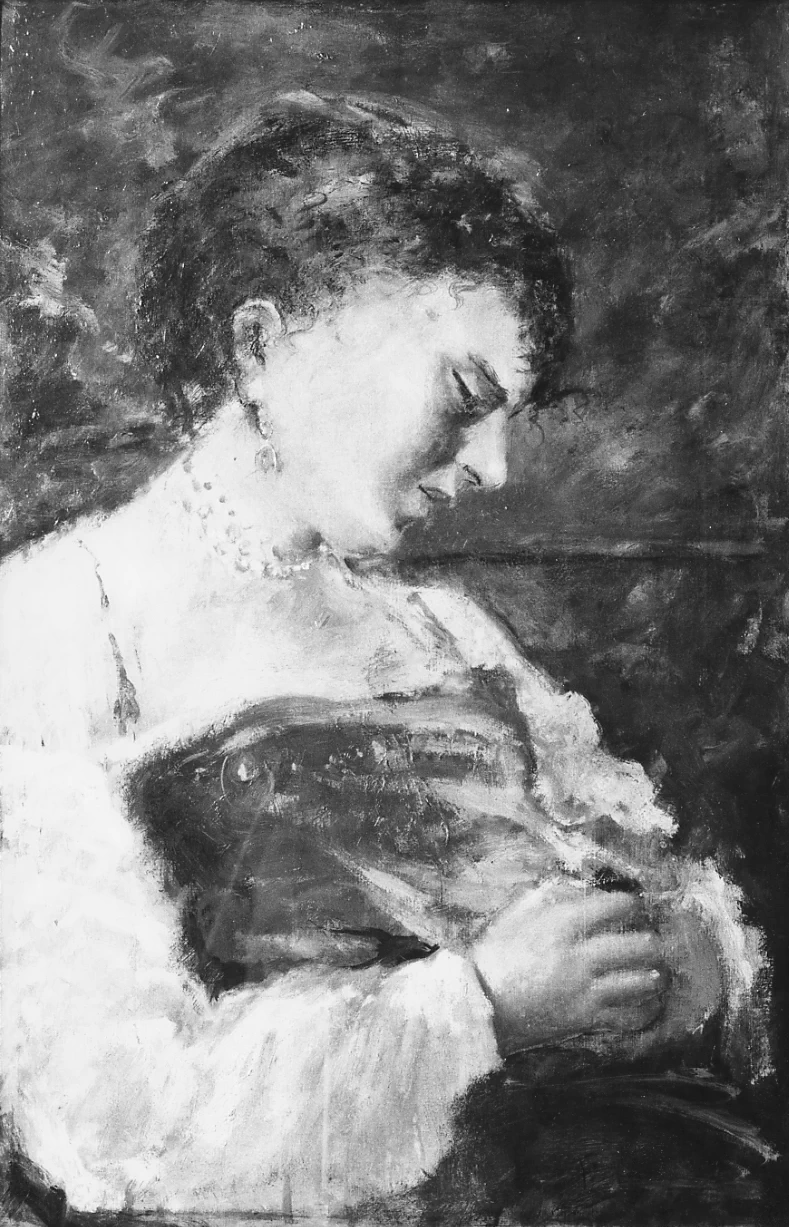Francesco Paolo Michetti - 157, ritratto di donna dormiente, Museo Civico, Vasto